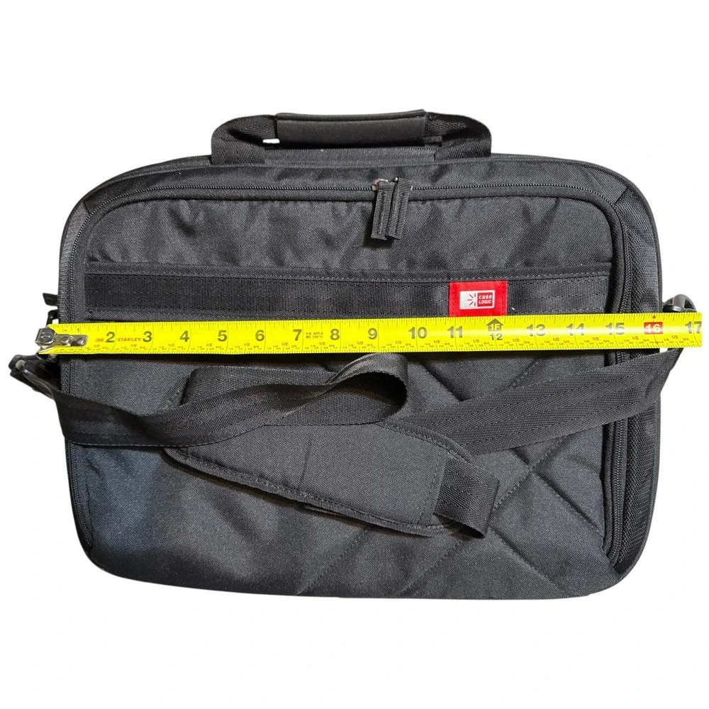 Case Logic Laptop Bag Shoulder Messenger Work School Travel‎ Black Red Trim